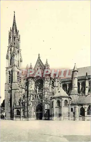 Moderne Karte Senlis (Oise) La Cathedrale Le Portail et la Fleche