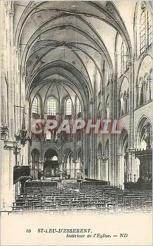 Cartes postales St Lieu d'Esserent Interieur de l'Eglise