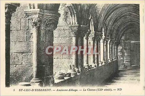 Ansichtskarte AK St Lieu d'Esserent Ancienne Abbaye Le cloitre (XIIe Siecle)