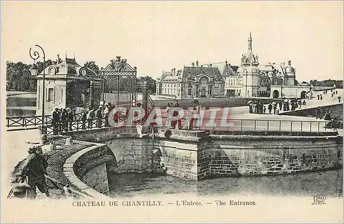 Cartes postales Chateau de Chantilly L'Entree
