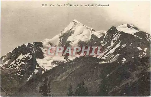 Cartes postales Mont Pourri (3788 m) Vu du Petit St Bernard