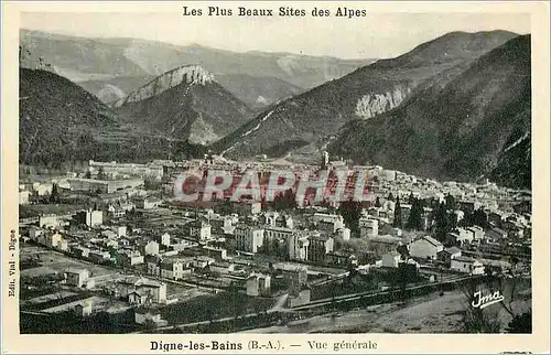 Cartes postales Digne Les Bains (B A) Vue Generale Les Plus Beaux Sites des Alpes