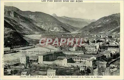 Ansichtskarte AK Digne Les Bains (B A) Vue Generale Le Lycee Gassendi et la Valee de la Bleone Les Plus Beaux Sit