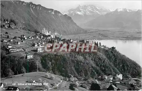 Cartes postales moderne Glion et les Dents du Midi