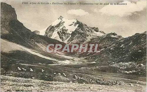 Ansichtskarte AK Alpes de Savoie Environs de Tigues Tsanteleina vue du Pied de la Sassiere