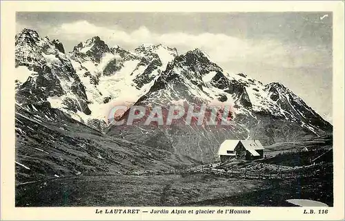 Ansichtskarte AK Le Lautaret Jardin Alpin et Glacier de l'Homme