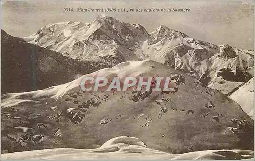 Cartes postales Mont Pourri (3788 m) Vu des Chalets de la Sassiere