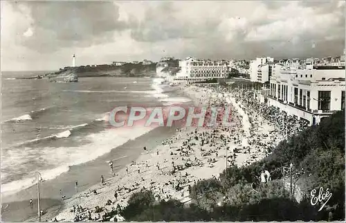 Cartes postales moderne Biarritz (Basses Pyrenees) Vue Generale de la Grande Plage