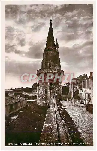 Cartes postales moderne La Rochelle Tour des Quatre Sergents (Contre Jour)