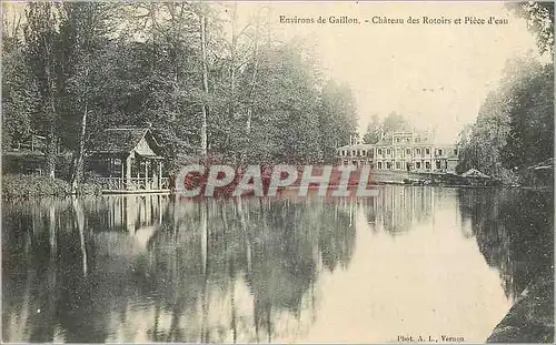 Cartes postales Environs de Gaillon Chateau des Rotoirs et Piece d'Eau