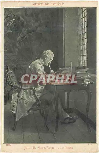 Cartes postales J L E Meissonier Le Poete