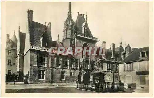 Moderne Karte Bourges (Cher) Palais Jacques coeur La Facade