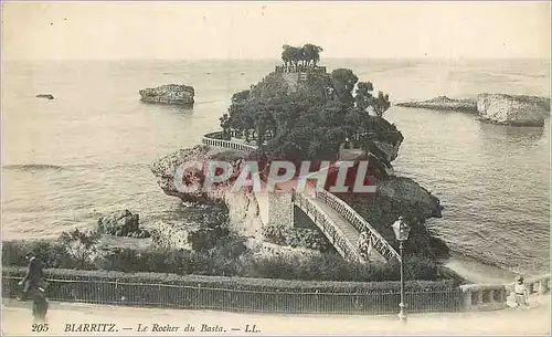 Cartes postales Biarritz Le Rocher du Basta