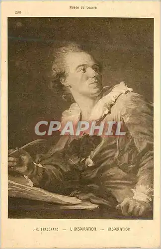 Cartes postales Musee du Louvre L'Inspiration Inspiration