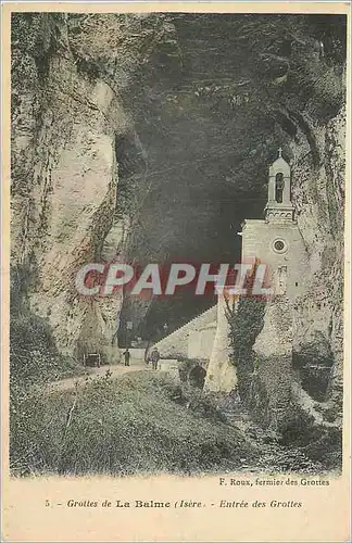 Cartes postales Grottes de la Balme (Isere) Entree des Grottes