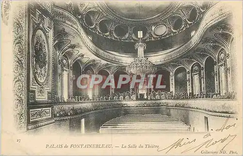 Ansichtskarte AK Palais de Fontainebleau La Salle du Theatre (carte 1900)