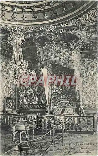 Cartes postales Fontainebleau Chambre a Coucher de Marie Antoinette