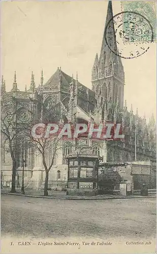 Cartes postales Caen L'Eglise Saint Pierre Vue de l'Abside Chocolat Menier
