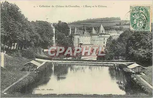 Ansichtskarte AK Collection du Chateau de Chastellux Eglise et Chateau