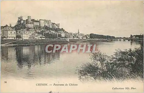 Cartes postales Chinon Panorama du Chateau