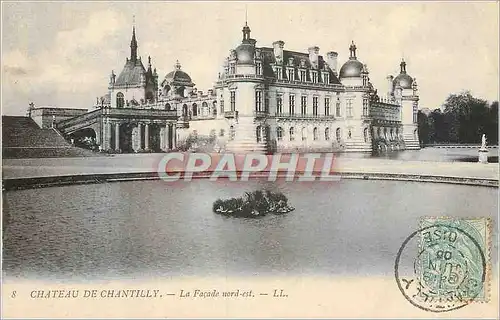 Cartes postales Chateau de Chantilly Facade Nord Est