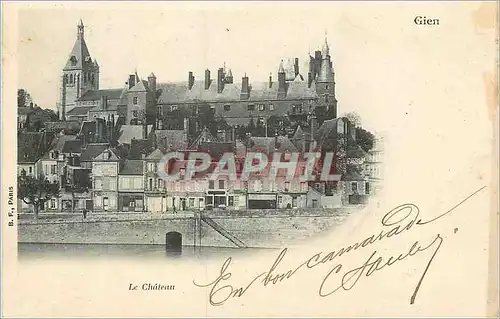 Cartes postales Gien Le Chateau B F Paris (carte 1900)