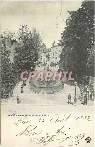 Cartes postales Blois Escalier Monumental (carte 1900)