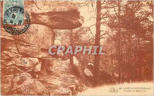 Cartes postales Foret de Fontainebleau Rempart du Mont Ussy