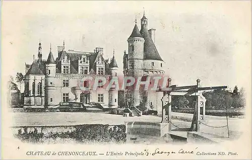 Ansichtskarte AK Chateau de Chenonceaux L'Entree Principale (carte 1900)