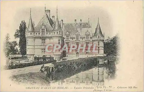 Cartes postales Chateau d'Azay le Rideau Facades Orientales (carte 1900)