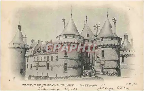 Ansichtskarte AK Chateau de Chaumont sur Loire Vue D'Ensemble (carte 1900)