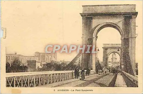 Ansichtskarte AK Avignon Le Pont Suspendu