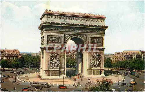 Moderne Karte Paris Arc de Triomphe