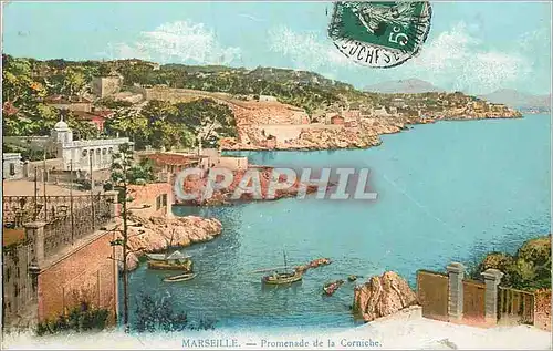 Cartes postales Marseille Promenade de la Corniche