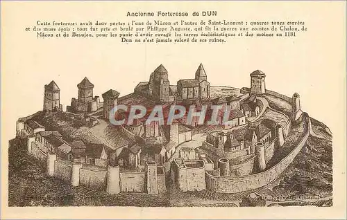 Cartes postales Ancienne Forteresse de Dun