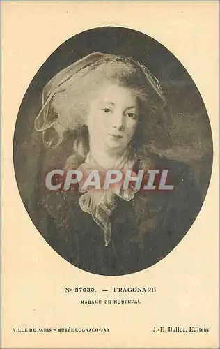 Cartes postales Fragonard Madame de Norenval Ville de Paris Musee cognacq Jay