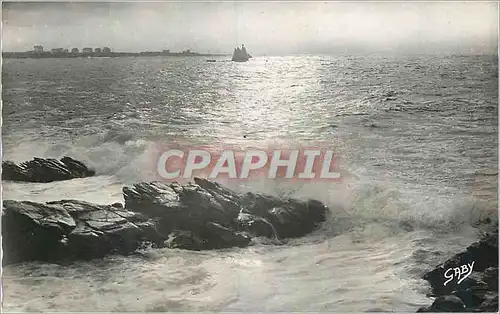 Cartes postales moderne Quiberon (Morbihan) Effet de Vagues Bateau