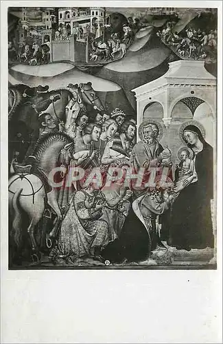 Cartes postales Siena Accademia di Belle arti L'Adorazione dei Magi (Bartolo di M Fredi)