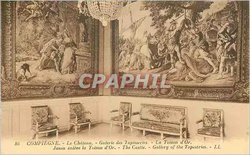 Cartes postales Compiegne Le Chateau Galerie des Tapisseries La Toison d'Or