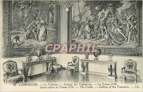 Cartes postales Compiegne Le Chateau Galerie des Tapisseries La Toison d'Or