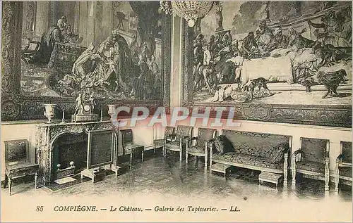 Ansichtskarte AK Compiegne Le Chateau Galerie des Tapisseries