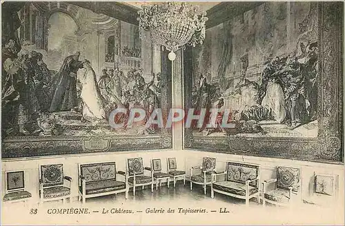 Ansichtskarte AK Compiegne Le Chateau Galerie des Tapisseries