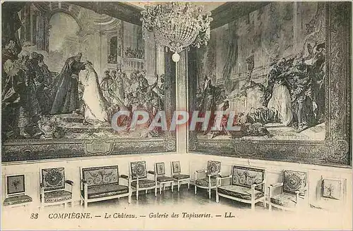 Cartes postales Compiegne Le Chateau Galerie des Tapisseries