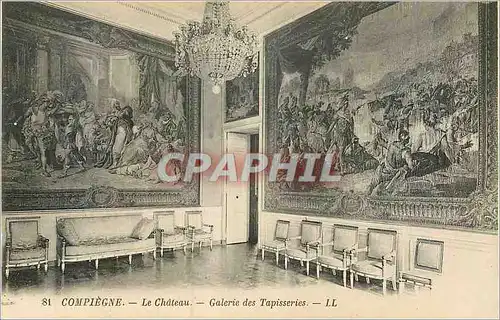 Ansichtskarte AK Compiegne Le Chateau Galerie des Tapisseries