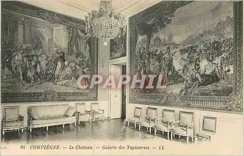 Cartes postales Compiegne Le Chateau Galerie des Tapisseries