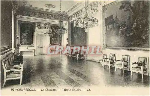 Cartes postales Compiegne Le Chateau Galerie Natoire