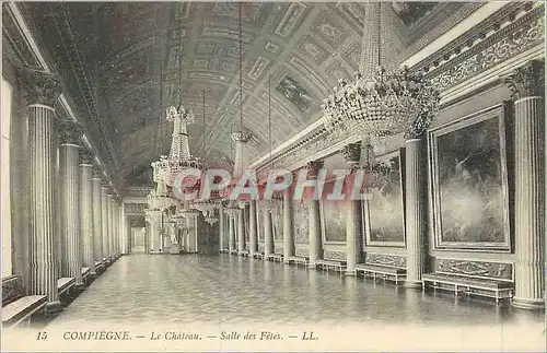 Cartes postales Compiegne Le Chateau Salle des Fetes