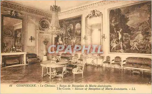 Cartes postales Compiegne le Chateau Salon de Reception de Marie Antoinette