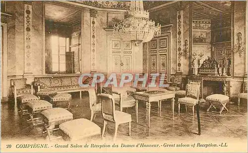 Ansichtskarte AK Compiegne Grand Salon de Reception des Dames d'Honneur