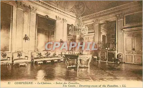 Cartes postales Compiegne Le Chateau Salon des Familles